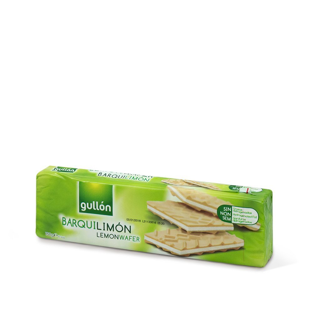 Вафли с лимонным кремом Gullon Barqui Limon 150г — изображение 1