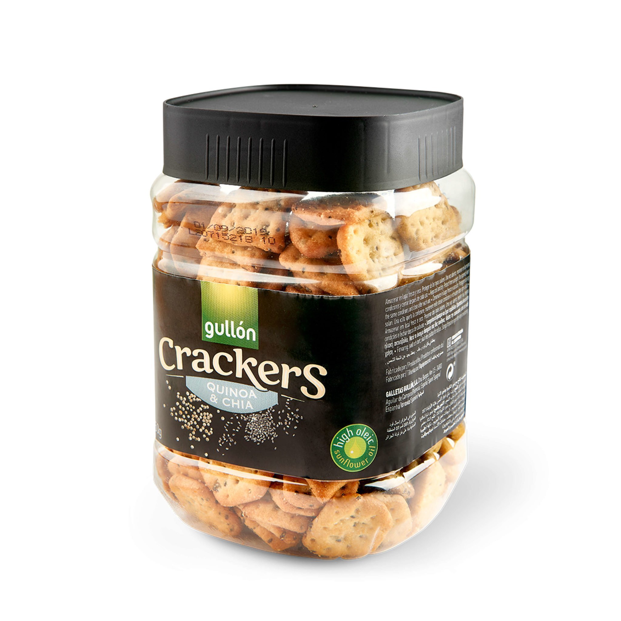 Печенье крекеры с семенами киноа и чиа Gullon Quinoa & Chia Crackers 250г — изображение 1