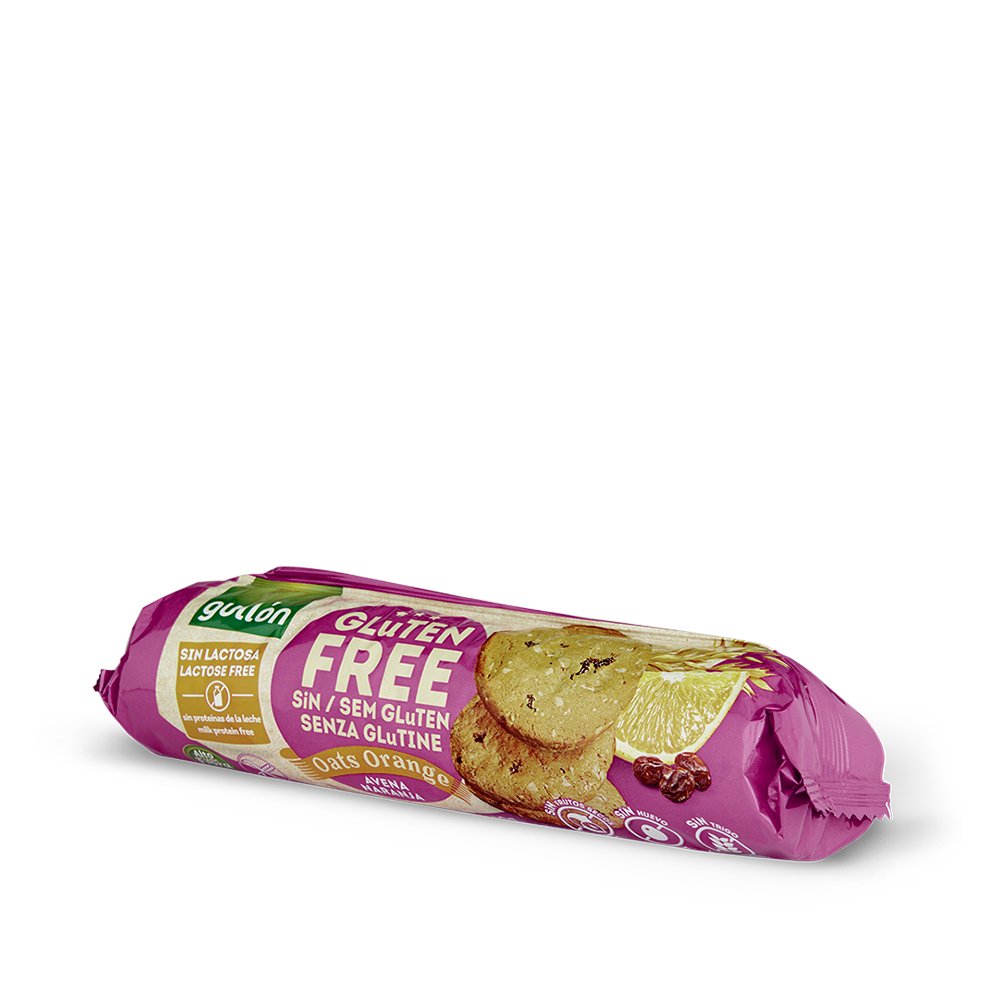 Печенье с апельсином Gullon Gluten Free Orange Oatmeal(БЕЗ ГЛЮТЕНА,ЯИЦ,ЛАКТОЗЫ) 180г — изображение 1